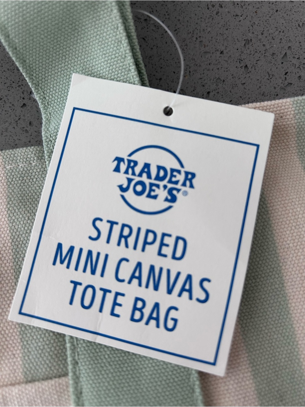 Trader Joe's Pastel Stripe Mini Tote Summer Bundle - Picture 13 of 14